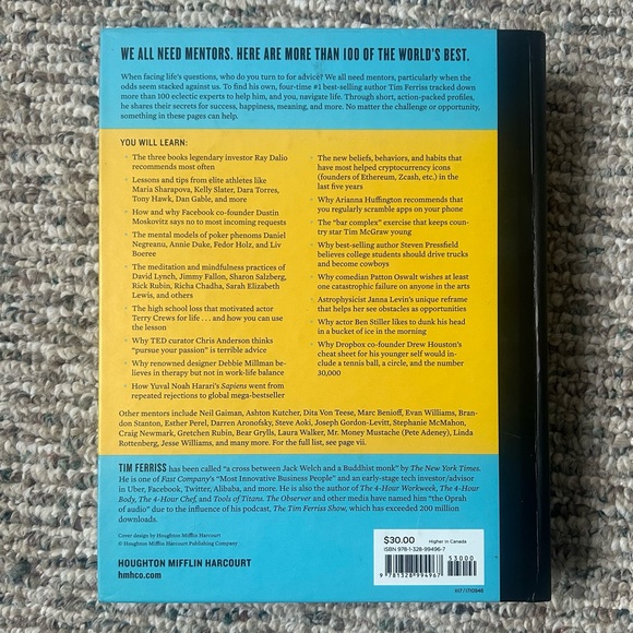 Tribe of Mentors Hardcover Book - Picture 3 of 4